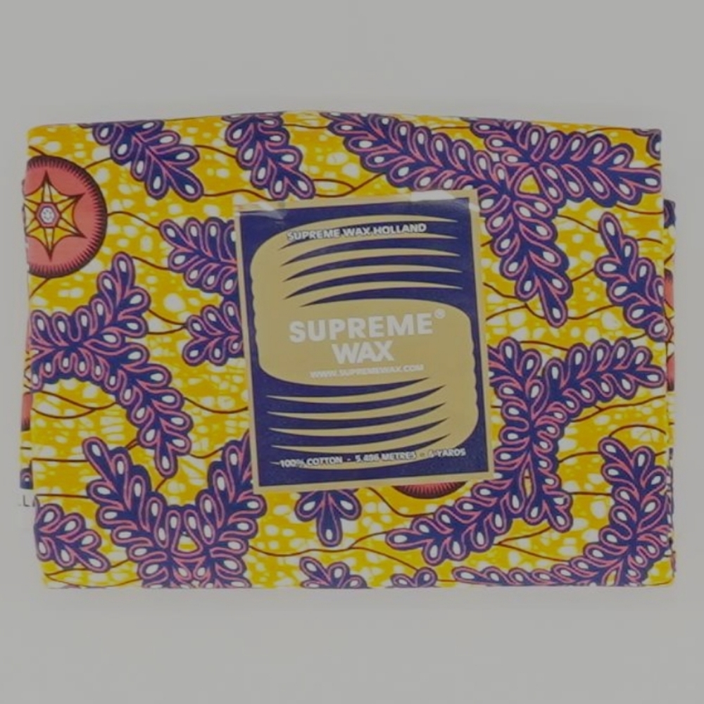 Supreme wax Holland 6 Yd 46.5" Wide Graphic Fabric